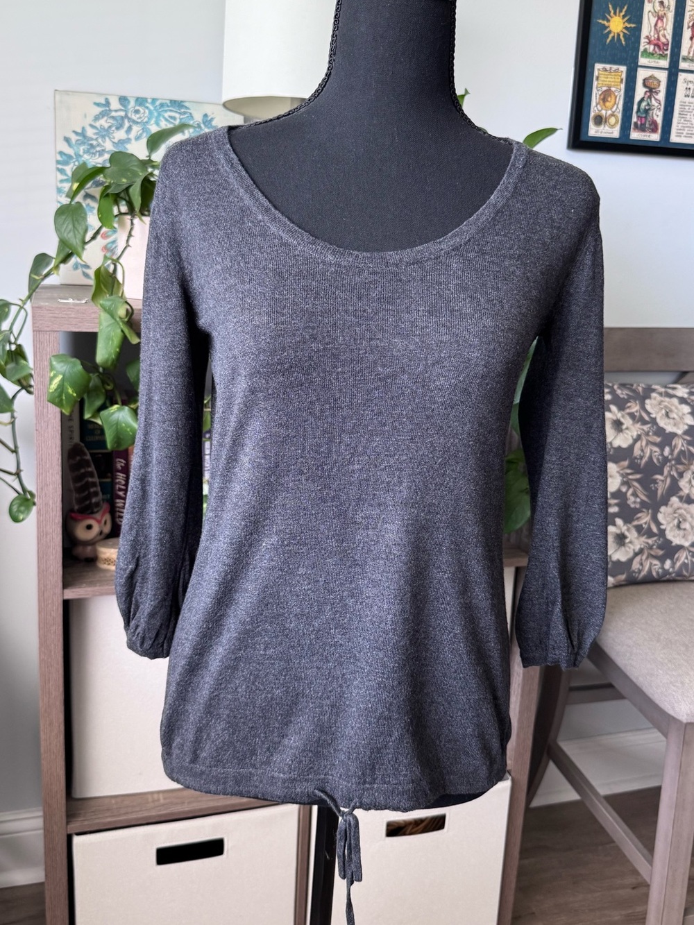 Drawstring Hem Sweater